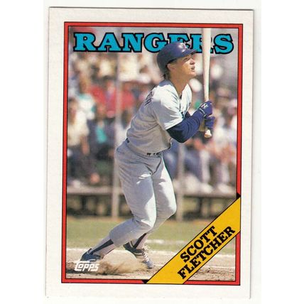 1988 Topps baseball card 345 Scott Fletcher