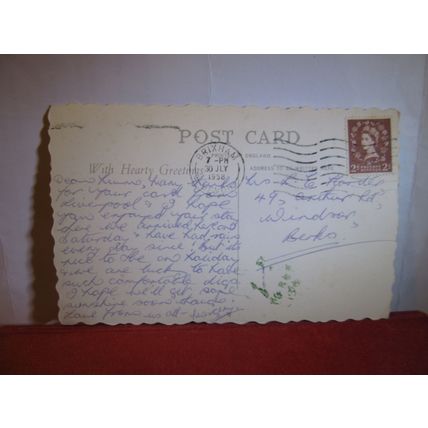 multiview, TEIGNMOUTH, DEVON used vintage postcard 1958 pm =