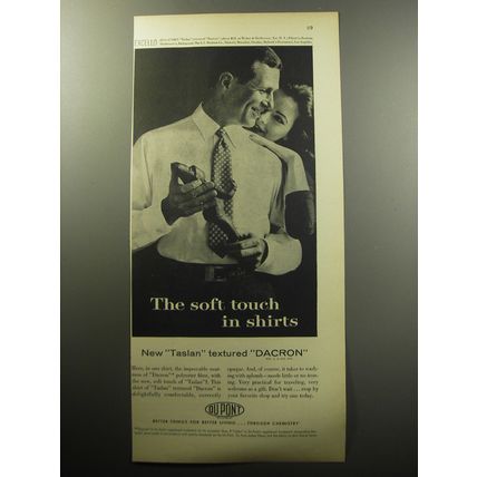 1957 Du Pont Dacron Advertisement - Excello Shirt - The soft touch in shirts