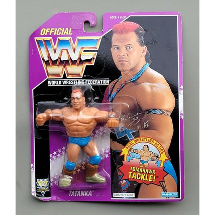 wwf ljn hasbro wrestling superstars series 9 tatanka wrestling figure