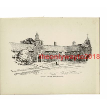 Sackville College, East Grinstead, Sussex, Book Illustration (Print), 1903