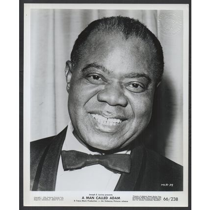 A MAN CALLED ADAM 1966 Louis Armstrong 10x8 PORTRAIT #34