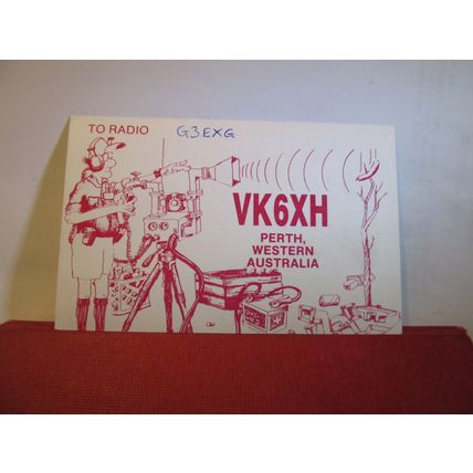used QSL card PERTH, WESTERN AUSTRALIA 1994 =