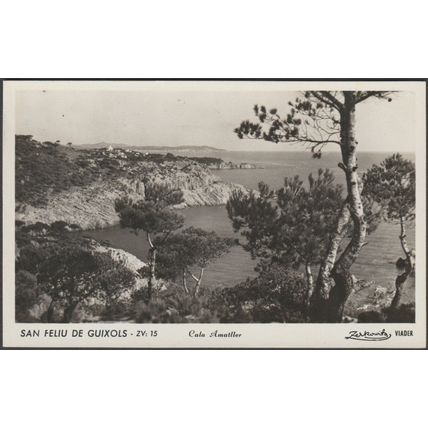 Cala Amatller, San Feliu de Guixols, c.1950 - Zerkowitz Foto Tarjeta Postal