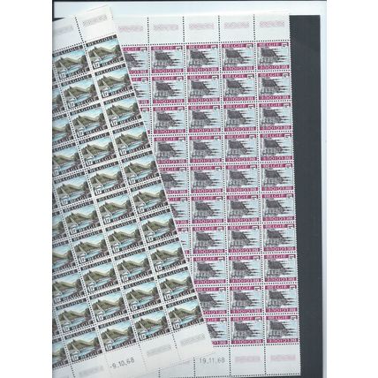 Belgium stamps. 1968 Tourist Publicity block of 50 MNH (AM287)