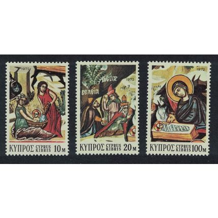 Cyprus Christmas Holy Cross Church Agiasmati 3v 1972 MNH SG#397-399
