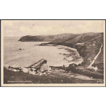 Bonne Nuit Bay, Jersey, c.1935 - Valentine's Postcard