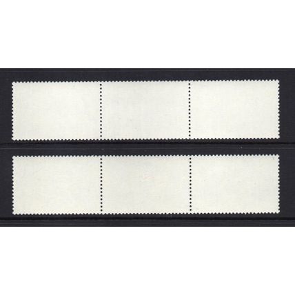 Barbuda - 1977 - Silver Jubilee, 2 Strips of 3 Stamps, MNH