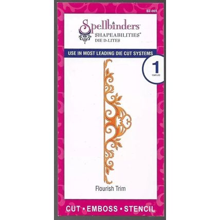 Spellbinders. Flourish Trim Die. Die Cutting Cardmaking Scrapbooking Crafts