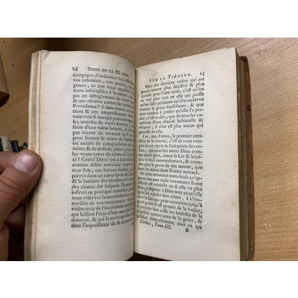 1774 "SERMONS DE M MASSILLON EVEQUE DE CLERMONT" VOL 3 RELIGIOUS BOOK (P3)