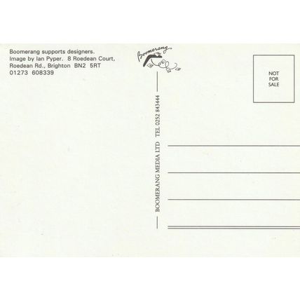 IMAGE by IAN PYPER : BOOMERANG POSTCARD :.