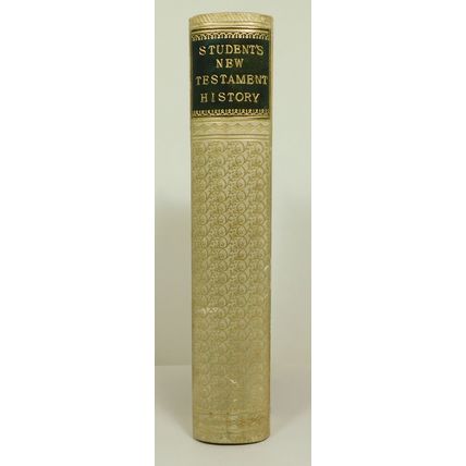 Antique New Testament History 1876 Victorian Vellum Bible Scripture Book Maps &c