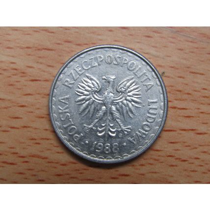 Poland 1988 1 Zlotych Coin