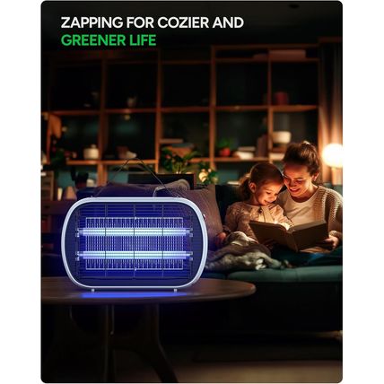 Buzbug Bug Zapper Indoor for 5000 Sq. Ft., 20W Instant Electric Mosquito Zapper,