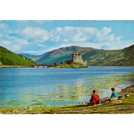 Postcards Eilean Donan Castle, Loch Duich, Scotland x4. Job lot
