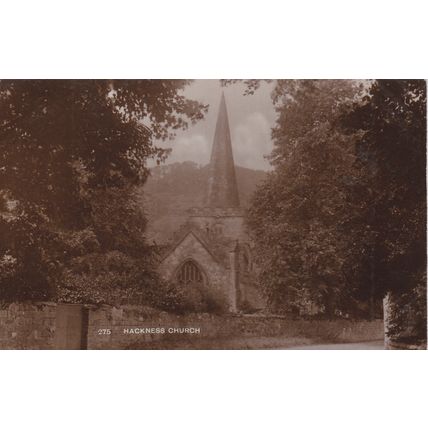 EC832 HACKNESS CHURCH . R/P POSTCARD