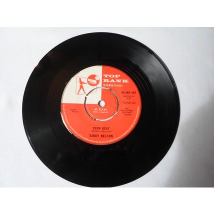 7" 1959. SANDY NELSON .TEEN BEAT ,TOP RANK JAR -197.BIG JUMP.EXCELLENT