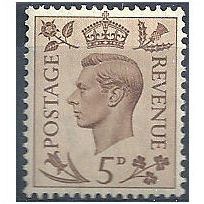1937 SG469 5d.Brown Unmounted Mint