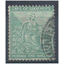 Cape of Good Hope 1885 SG53 1s Green Very Fine Used .