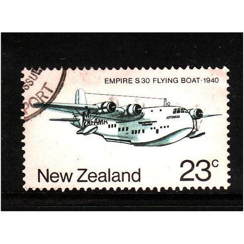 NEW ZEALAND 1974 SG 1053 23c S130 FLYING BOAT FINE USED #1