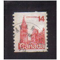 1977 canada houses of parliament 14c booklet/coil f/u sg873b