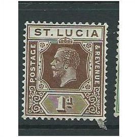 st.lucia stamps george v sg93 hm
