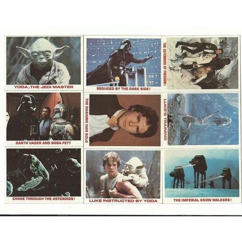 STAR WARS ' VINTAGE ' BURGER KING 36 card set ' (1977 )