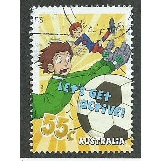 AUS 2009 55c 'LETS GET ACTIVE' FINE USED (EBID34-899)