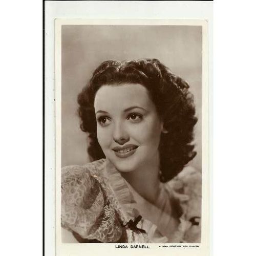 LINDA DARNELL Picturegoer Postcard 1354