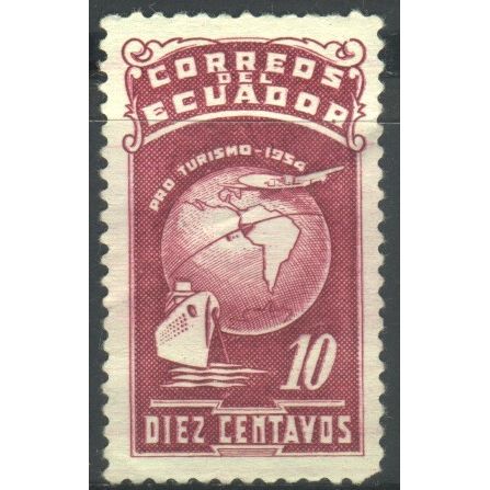 Ecuador 1954 - 10c Tourism Tax - MH