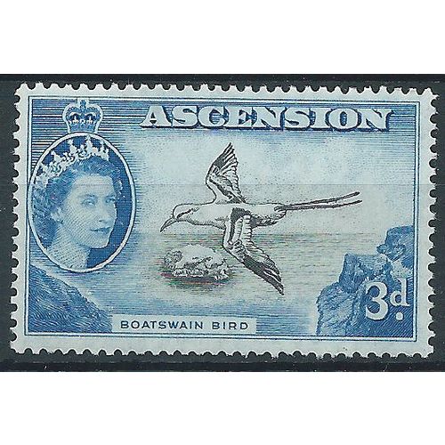 Ascension Island 1956 SG62 3d Black & Blue Mounted Mint.. .
