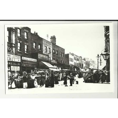 LONDON Islington Chapel Street Market Reproduction Postcard