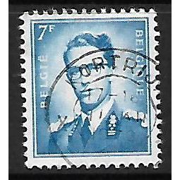 BELGIUM 1953 KING BAUDOUIN 7F BLUE SG 2189 FINE USED