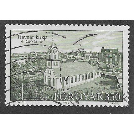 FAR 1989 350o 'TORSHAVN CHURCH' FINE USED (EBID74-975)