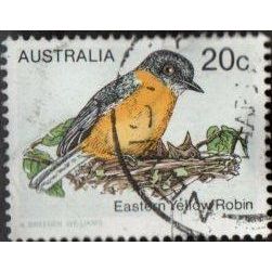 Australia 1979 20c Value. Eastern Yellow Robin. Fine Used