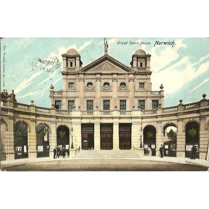 NORWICH GRAND OPERA HOUSE THEATRE Postcard (Wrench 11598)