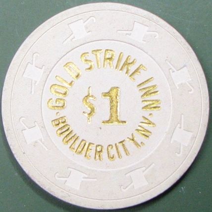 Gold Strike Inn. $1 Casino Chip. Boulder City, NV. 02B.