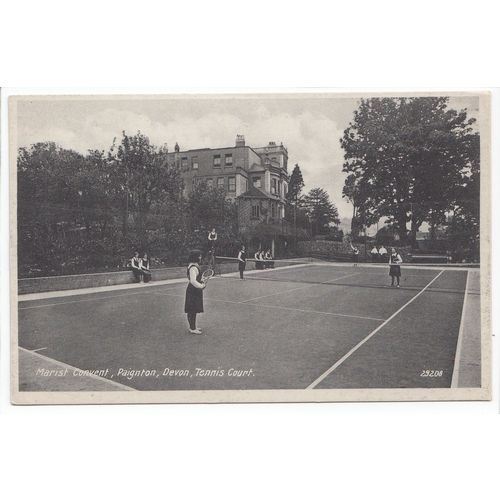 Tennis Courts Marist Convent School Paignton Devon Postcard 29208