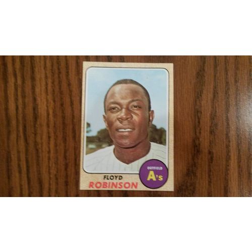1968 Topps Card # 404 Floyd Robinson Good (2) Oakland Athletics