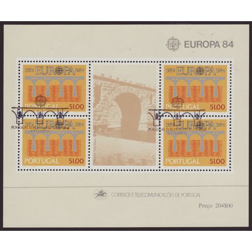 Portugal 1984 SG MS1959 Used Minisheet - Europa/CEPT (B-326)
