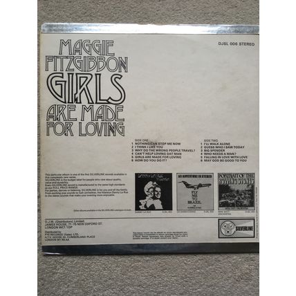 MAGGIE FITZGIBBON - GIRLS ARE MADE FOR LOVING (VINYL LP, 1968)
