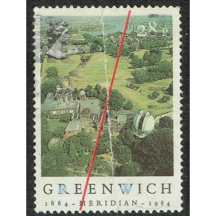 1984 Centenary of Greenwich Meridian 28p Multicoloured SG1256 GU