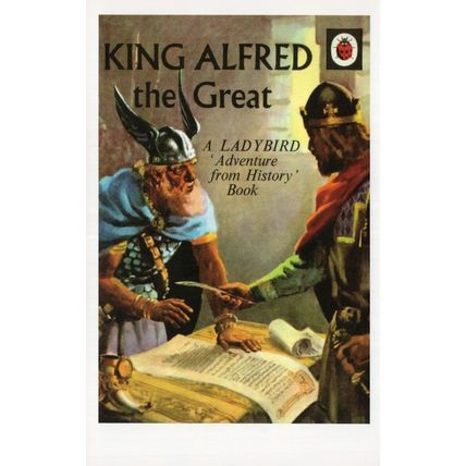 King Alfred The Great First Edition Ladybird Book Postcard