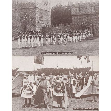 The King & His Knights Aldershot Tattoo Hampshire 2x Postcard s
