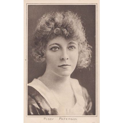 Peggy Paterson Silent Film Actress Antique Postcard