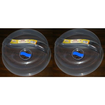 (2-PK) Microwave Splatter Cover, 10.25" Diameter, BPA-FREE