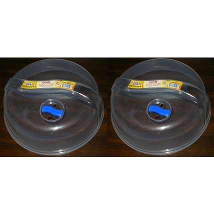 (2-PK) Microwave Splatter Cover, 10.25" Diameter, BPA-FREE