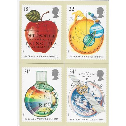 GB 1979 Sir Isaac Newton PHQ M set of 4