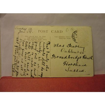 YORK FROM THE RIVER, used antique postcard Wrench series /