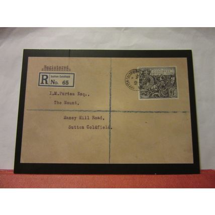 1929 £1 POSTAL UNION CONGRESS FDC. stamp, STAMP CARD unused postcard /